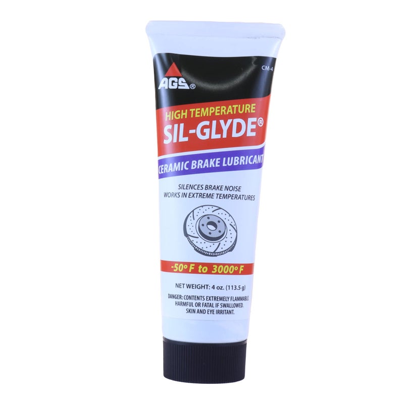 AGS Company Automotive Solutions Cerami-Glyde Silicone Brake Lubricant, Tube, 4 oz, High Temperature Resilence, Safe for All Brake Assembly Parts, Advanced Formula for Noise Reduction - Image 3