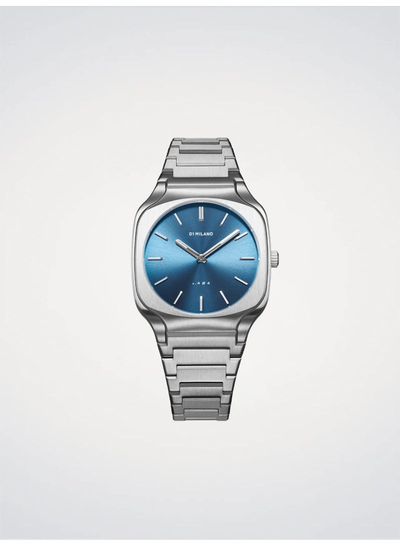 دي وان ميلانو ساعة D1 Milano الرجالية SQUARE CARIBBEAN BLUE (D1-SQBJ07) 37 مم - Image 1