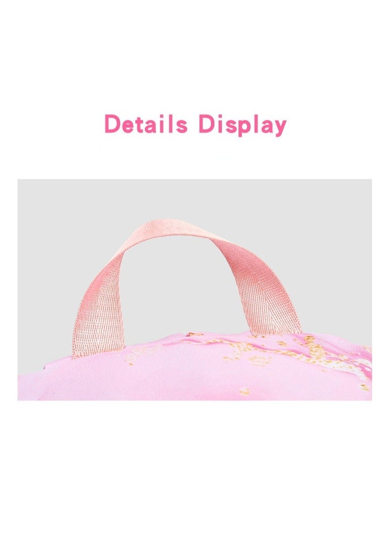 Stitch Golden Quicksand Texture Schoolbag Waterproof Primary and Secondary School Student Backpack Youth Travel Backpack 31*43*15CM + Lunch Bag 27*20*20CM + Pencil Case Three-piece Set - Image 4