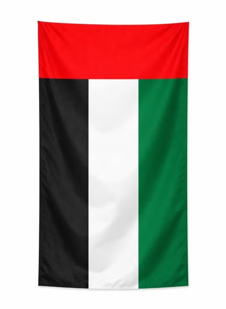 ARS UAE Flag 120x180cm Fabric Large Outdoor Indoor Wall Hanging Flag United Arab Emirates National Day Decoration - Image 1
