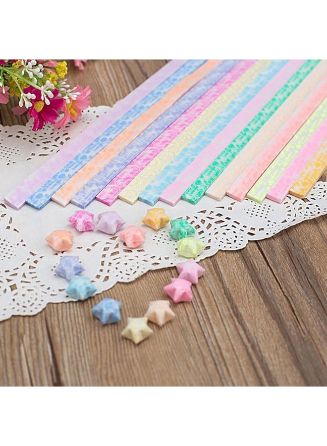 Loaengeo Star Origami Paper Star Paper Strip Sided Origami Stars Paper Lucky Star Decoration Paper Strips DIY Hand Art Crafts (Luminous 20 Colors (600 sheets)) - Image 3