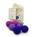 Friendsheep Eco Wool Pet Toy Ball Cat Ferret Small Dog Fair Trade Handmade in Nepal EcoFriendly 100 Wool 6Pack Balls x6 Purple Rain - Image 3