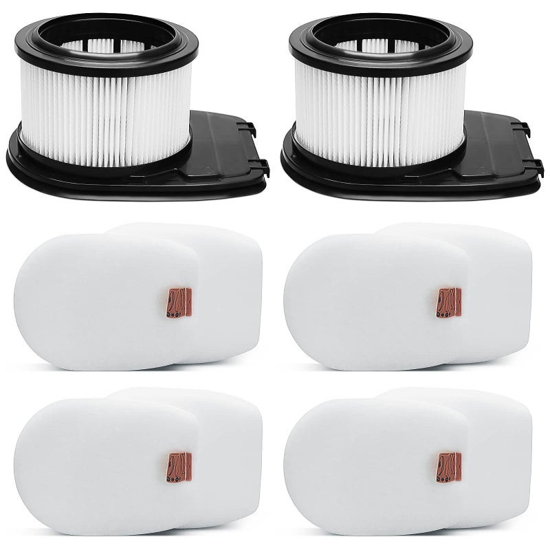 LANROON IZ662H Filter for Shark IZ662H IZ631H WZ531H IZ682H Vertex Pro Lightweight Cordless Stick Vacuum Part XHFIZ500  XFFKIZ600 2 Pack HEPA Filter 4 Pack Foam  Felt Filter Kit