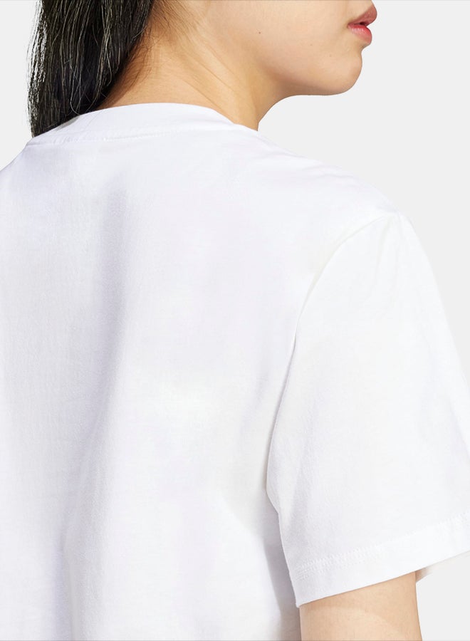 Adidas Essentials Small Logo Cotton T-Shirt - Image 5