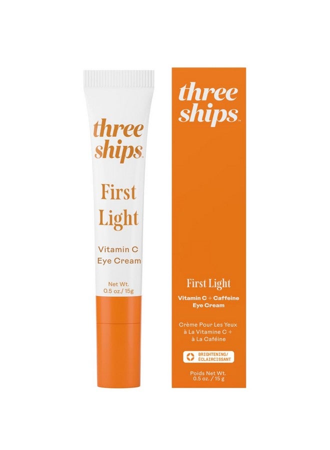 Three Ships First Light Vitamin C + Caffeine Eye Cream- Visibly Brightens + De-puffs, Reduces Look of Dark Circles, Brightening Under Eye Cream (15g) - Image 1