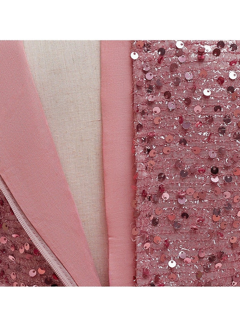 M MIAOYAN Children's Party Piano Performance Sequin Princess Dress - Image 5