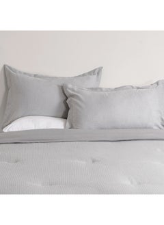 Cottage Cottage chevron 2pc comforter set twin 150*220cm microfiber grey  - Image 5