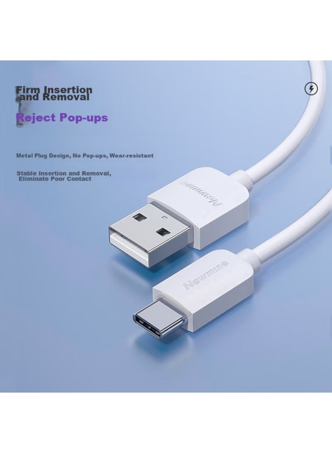 Newmine Type-c Charging Kit, 1-meter Charger, Android Phone 5v/2a Power Adapter, Type-c 1-meter Charging Cable - Image 5