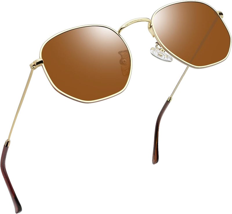 Joopin Hexagonal Polarized Sunglasses Men Women Shades UV400 Protection - Image 1