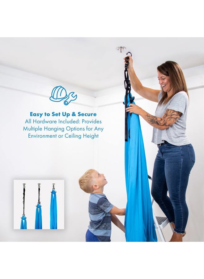 Harkla Sensory Swing for Kids Indoor - Therapy Swing Great for Autism, ADHD, and Sensory Processing Disorder | Calming Effect Indoor Swing for Kids with Sensory Needs | Kids Hammock & Sensory Chair - Image 4
