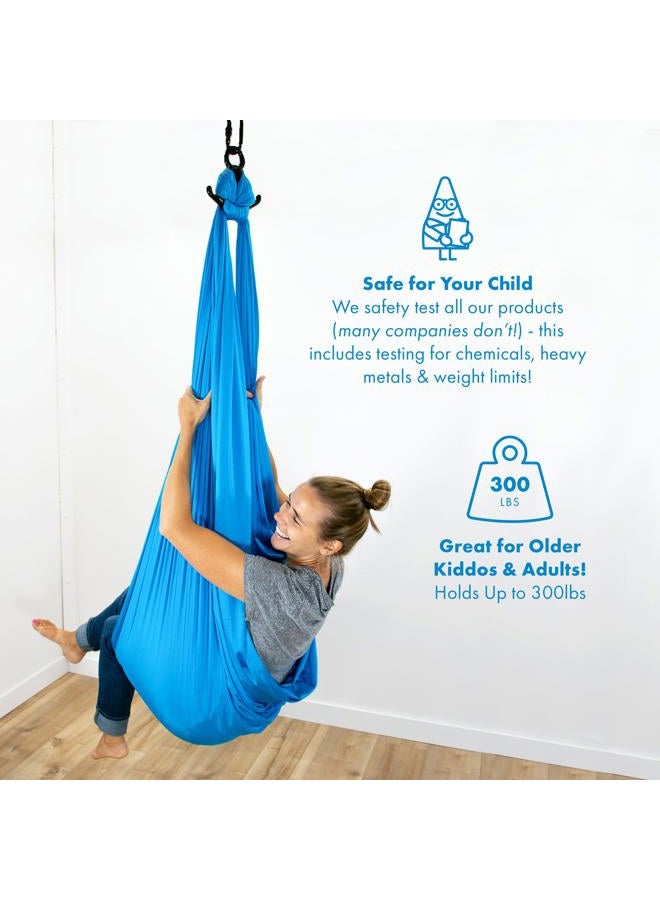 Harkla Sensory Swing for Kids Indoor - Therapy Swing Great for Autism, ADHD, and Sensory Processing Disorder | Calming Effect Indoor Swing for Kids with Sensory Needs | Kids Hammock & Sensory Chair - Image 2