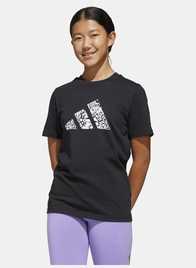Adidas animal print women's graphic t-shirt - Image 1