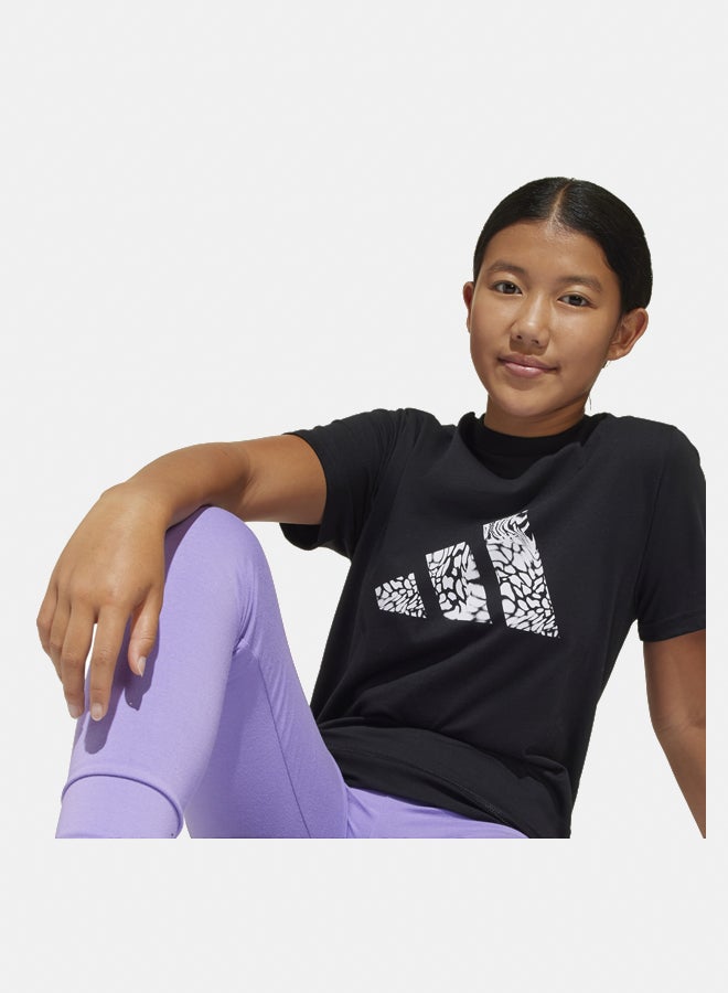 Adidas animal print women's graphic t-shirt - Image 3