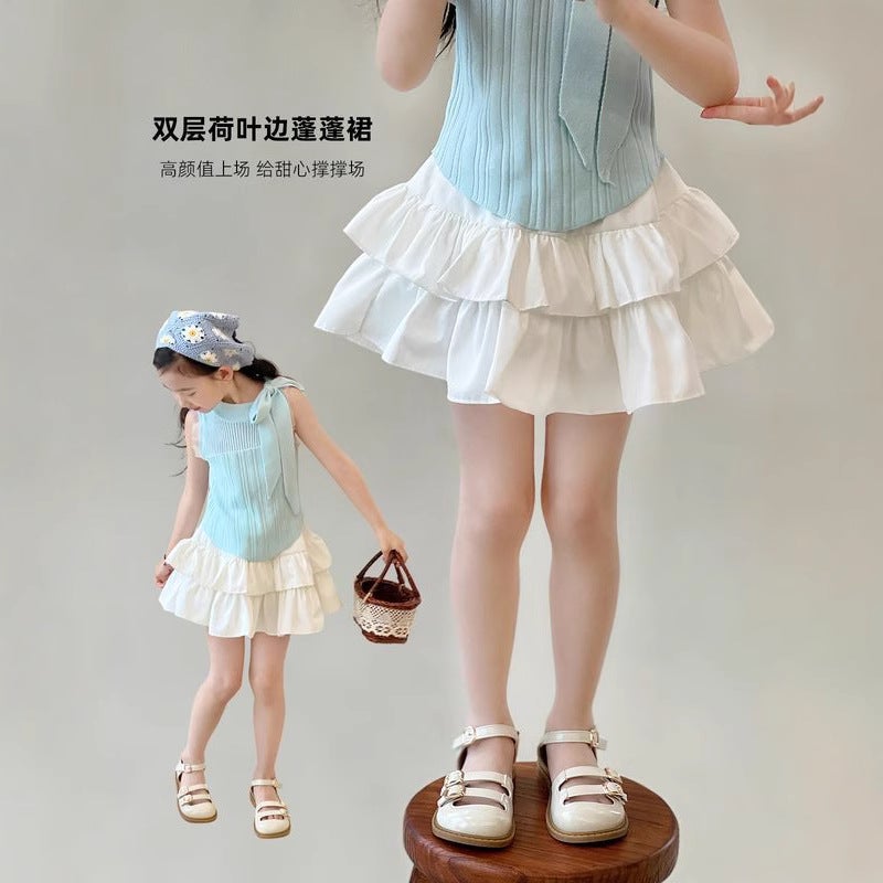 Ins Internet Popular Girl'S Black Skirt Summer Children'S Anti-Running Skirt Pants Baby'S Short Skirt Cake Skirt Pontoon Skirt - Image 1