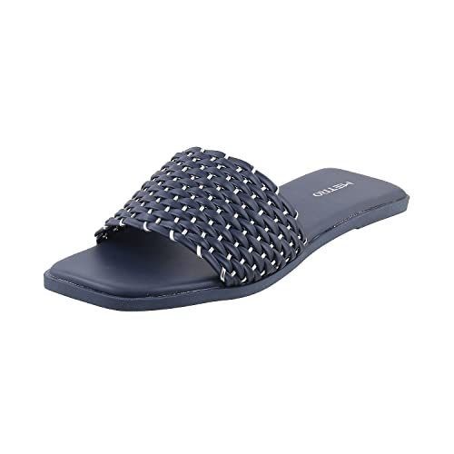 Metro Womens Synthetic Blue Slippers (Size (3 UK (36 EU)) - Image 1