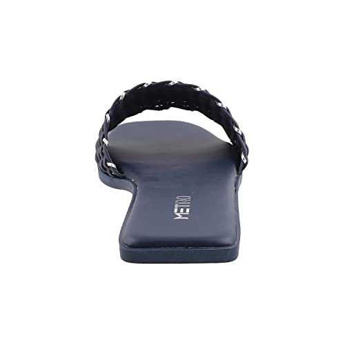Metro Womens Synthetic Blue Slippers (Size (3 UK (36 EU)) - Image 3