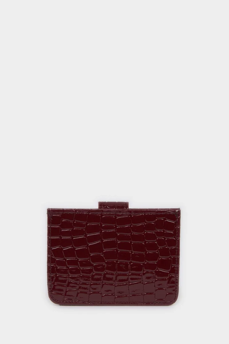 Defacto  Woman Faux Leather Business Card Wallet for Women | Best Price UAE