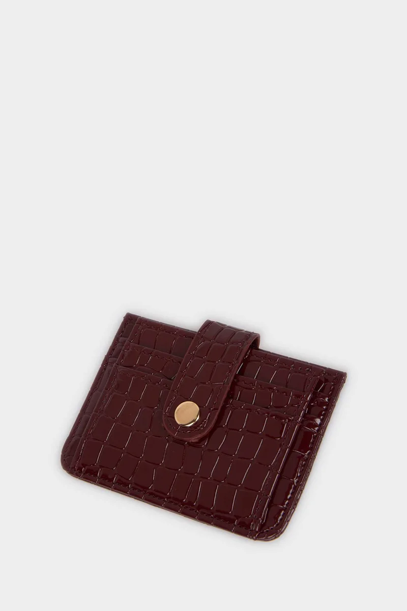 Defacto  Woman Faux Leather Business Card Wallet for Women | Best Price UAE
