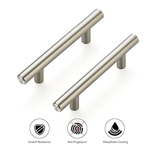 Ravinte 45 Pack | 5'' Cabinet Pulls Satin Nickel Stainless Steel Kitchen Drawer Pulls Cupboard Pulls Brushed Nickel Cabinet Handles 5”Length with 3” Hole Center - Image 4