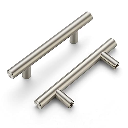 Ravinte 45 Pack | 5'' Cabinet Pulls Satin Nickel Stainless Steel Kitchen Drawer Pulls Cupboard Pulls Brushed Nickel Cabinet Handles 5”Length with 3” Hole Center - Image 1