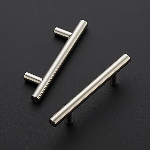Ravinte 45 Pack | 5'' Cabinet Pulls Satin Nickel Stainless Steel Kitchen Drawer Pulls Cupboard Pulls Brushed Nickel Cabinet Handles 5”Length with 3” Hole Center - Image 2