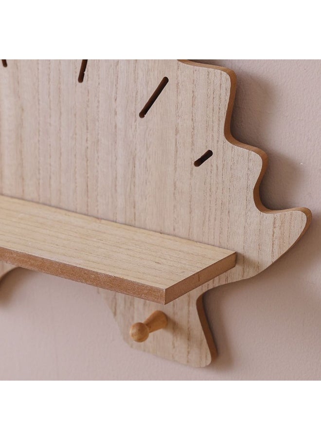 DANUBE HOME Danube Home Meow Mdf Dino Wall Shelf Fun And Functional Storage For Kids Room Nursery Playroom Cute Dinosaur Design For Books Toys And Decorative Items 48X11X34Cm  - Image 2