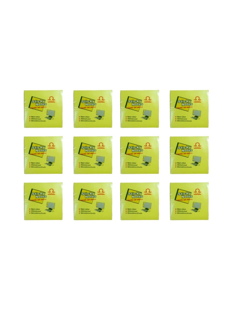 Libra Sticky Notes – 2×2 Cube – 5 Colors (PACK OF 12) - Image 2