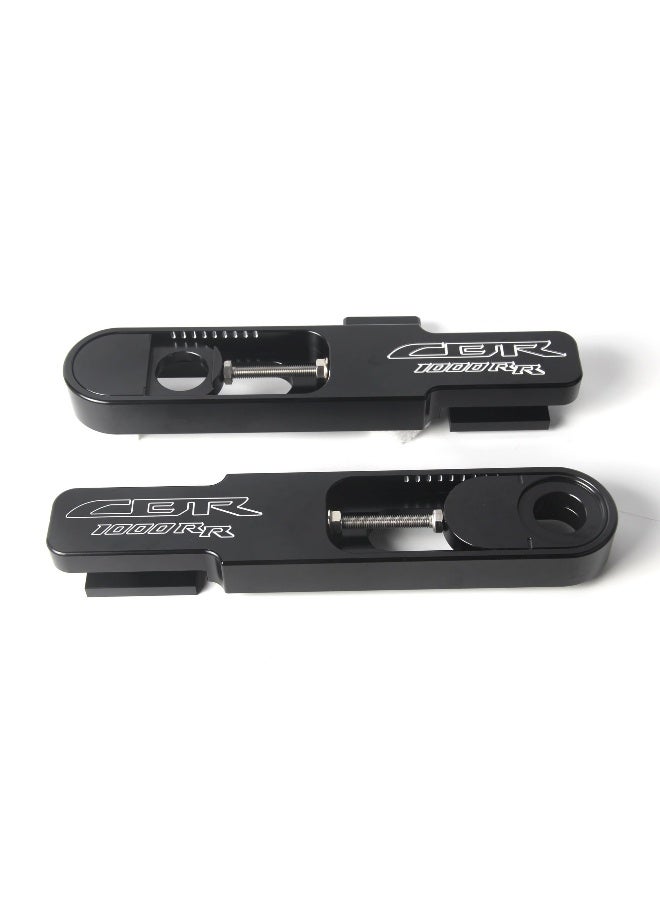 zurio Black Swingarm Extensions Compatible with Honda CBR1000RR CBR1000RRR CBR1000RRR 20172025 CNC Aluminum - Image 3