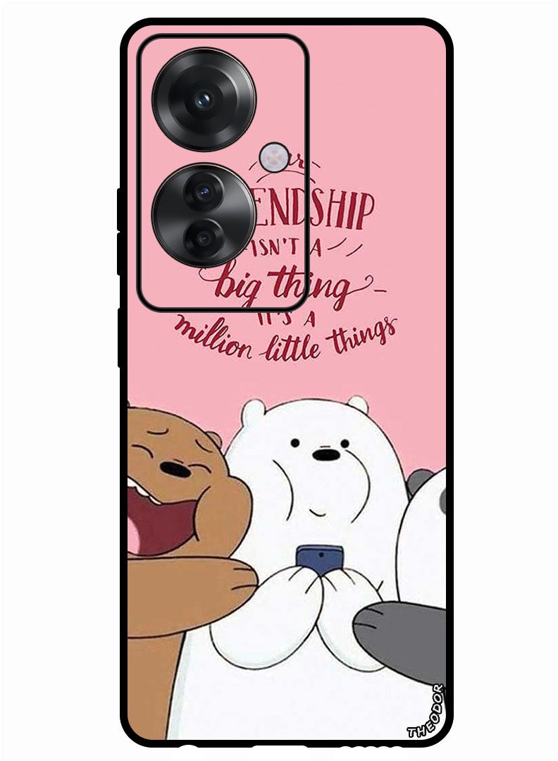 Theodor Protective Case Anti Scratch Shock Proof Bumper Cover For Oppo F25 Pro Friendship - Image 1