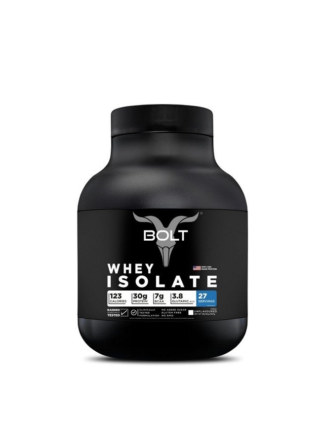 BOLT مسحوق بروتين مصل اللبن 100% | مع سوبر فود فيكوسيانين | 2Lb/907Gm (27 حصة) | بدون نكهة - Image 1