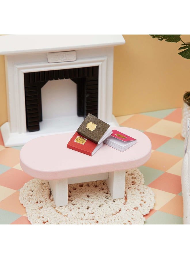 Skylety 24 Pieces 1:12 Scale Miniatures Dollhouse Books Assorted Miniatures Books Dollhouse Mini Books Dollhouse Decoration Accessories Doll Toy Supplies for Christmas Pretend Play (Label Style) - Image 5