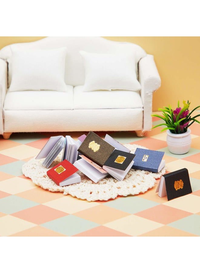 Skylety 24 Pieces 1:12 Scale Miniatures Dollhouse Books Assorted Miniatures Books Dollhouse Mini Books Dollhouse Decoration Accessories Doll Toy Supplies for Christmas Pretend Play (Label Style) - Image 4