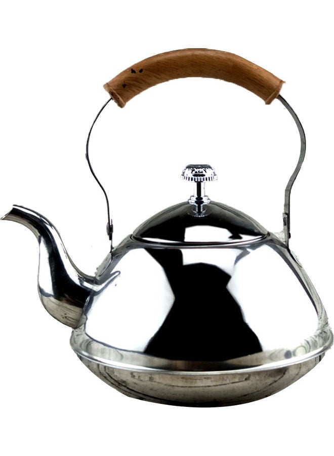 Loquat Stainless Steel Tea Drink Kettle Pot Silver - Image 1