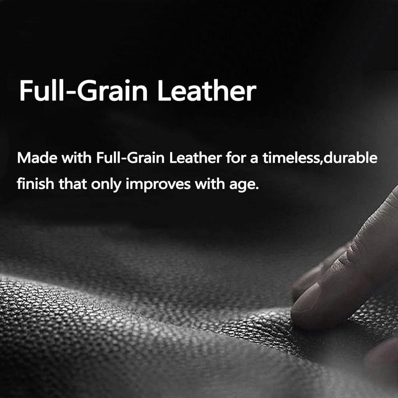 Yangday Leather Steering Wheel Cover for Chevy Silverado 1500 2500 3500, 14.5-15 inches Car Steering Wheel Cover with Anti-Slip Massage Particle (Black) - Image 4