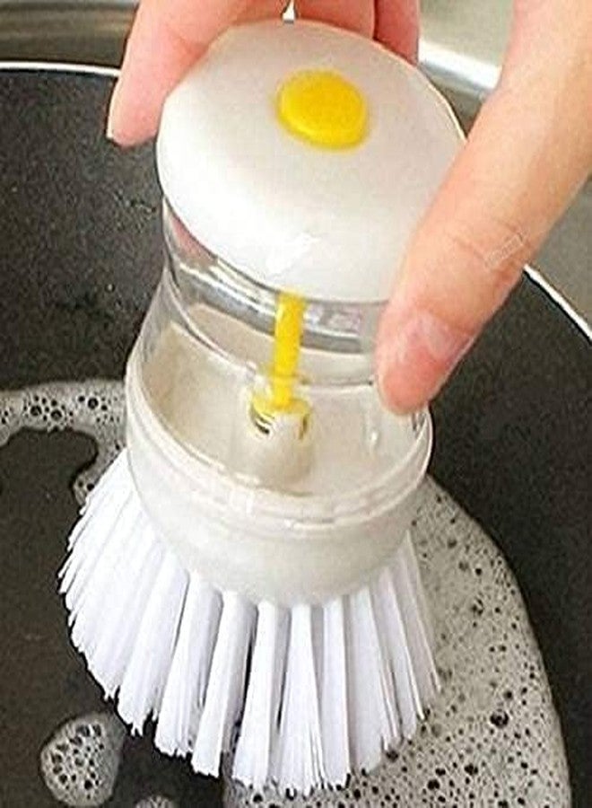 GIRLYZ Attire Liquid Dispenser with Brush | Multi-Purpose Cleaning Dispenser for Kitchen, Bathroom & Surfaces | Refillable Liquid Cleaner & Built-in Scrubber (Pack of 2) - Image 2