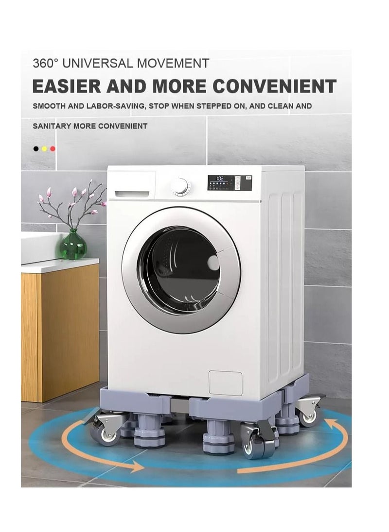 BBstore - Multifunction Movable Washing Machine Base and Refrigerator Stand Base With Wheels - Image 1