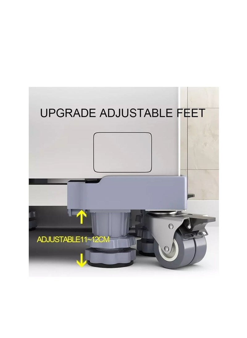 BBstore - Multifunction Movable Washing Machine Base and Refrigerator Stand Base With Wheels - Image 1