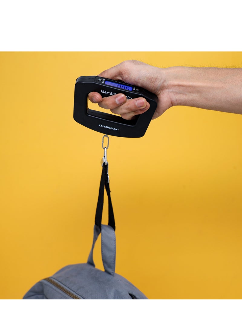 Olsenmark ميزان أمتعة رقمي معلق - السعة القصوى: 50 كجم/10 جرام - Image 2