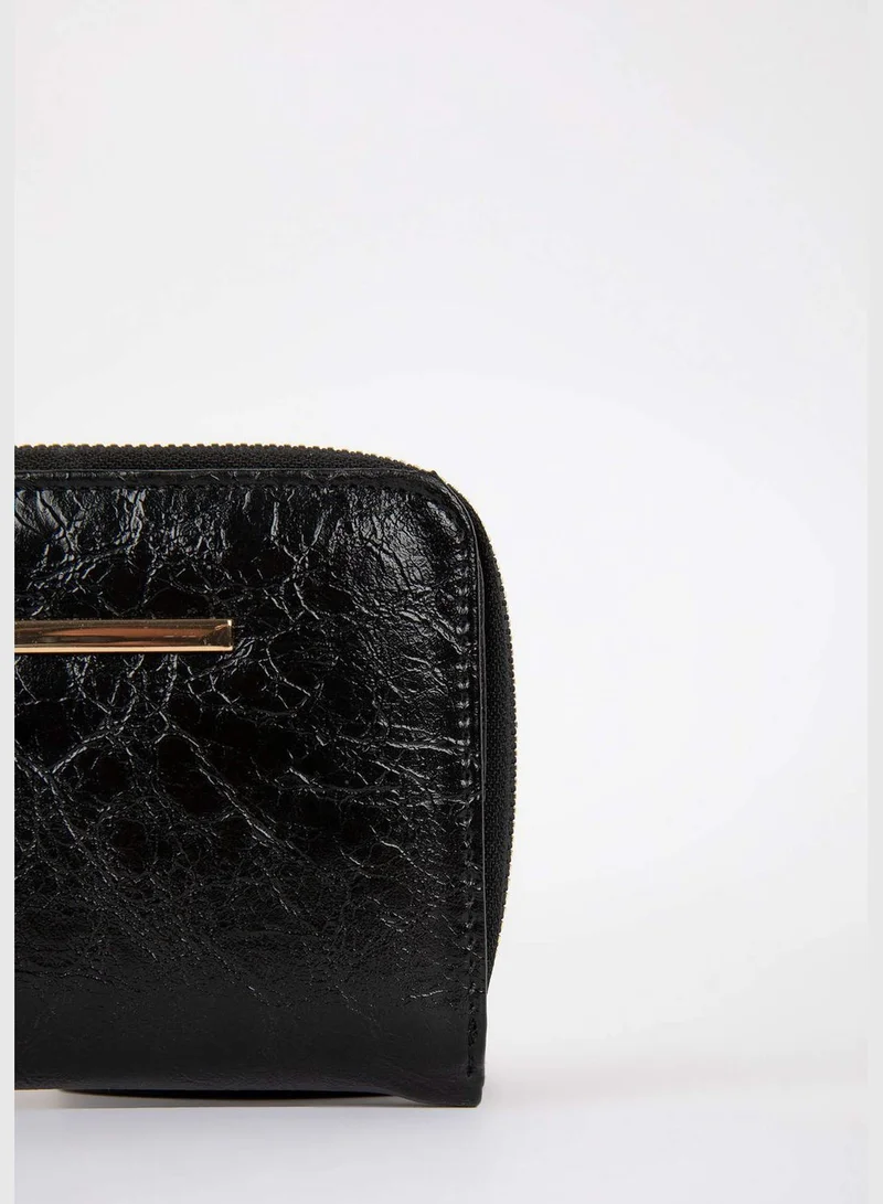DeFacto Zippered Faux Leather Wallet