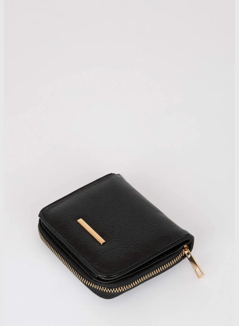 DeFacto Zippered Faux Leather Wallet