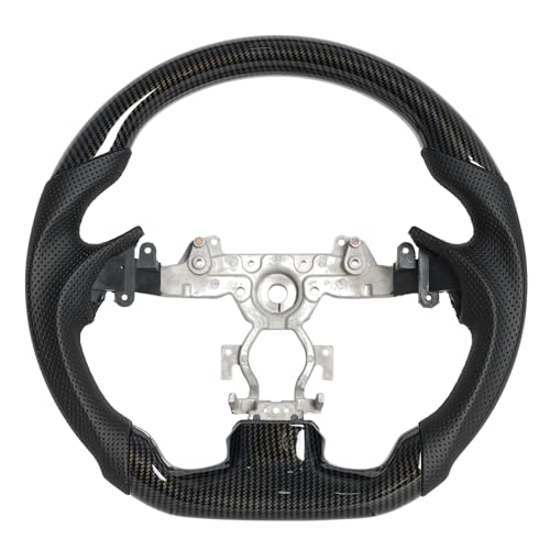 JIANGGAI D-shaped Steering Wheel, Hydro-Dip Carbon Fiber Steering Wheel Fit For Infiniti G37 G37X 2007-2013 - Image 1