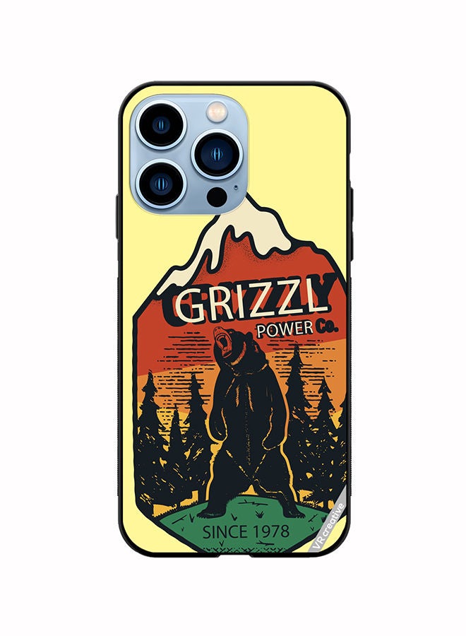 VR CREATIVE Protective Case Cover For Apple iPhone 13 Pro Grizzly Bear Design Multicolour - Image 1