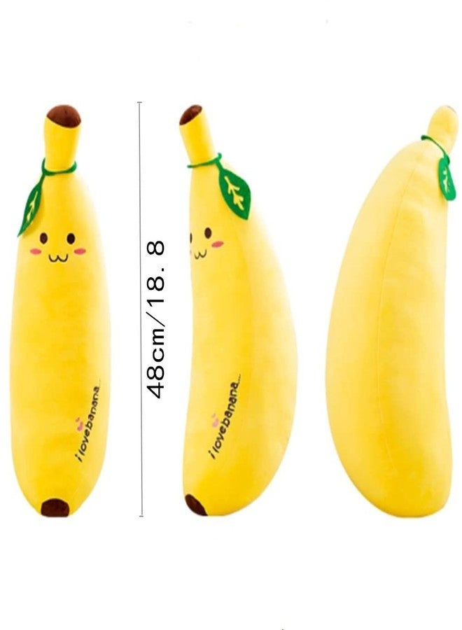 OUKEYI 48cm/18.8 Banana Plush Stuffed Animal Toys, Cute Soft Comfortable Hugging Pillow Birthday Gifts for Kids - Image 3