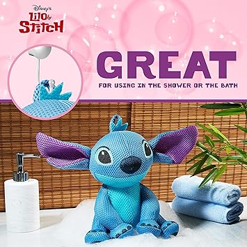 Disney Sponges Bath Kids Fun Stitch Baby Sponges for Bath Loofah Plush Bathroom Accessories Shower Sponge for Adults - Image 2