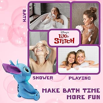 Disney Sponges Bath Kids Fun Stitch Baby Sponges for Bath Loofah Plush Bathroom Accessories Shower Sponge for Adults - Image 5