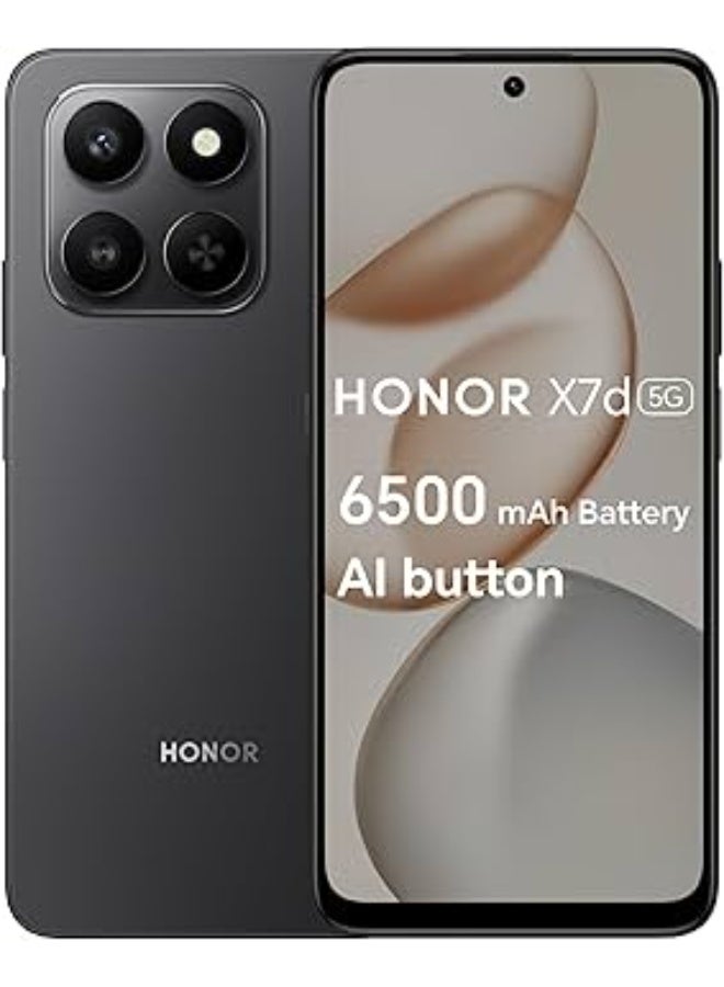 أونور تشويس X7d 4G (ذاكرة وصول عشوائي 8 جيجابايت، سعة تخزين 256 جيجابايت، لون Velvet Black)، شاشة TFT LCD مقاس 6.77 بوصة، بطارية بسعة 6500 مللي أمبير في الساعة، كاميرا بدقة 108 ميجابكسل. - Image 1