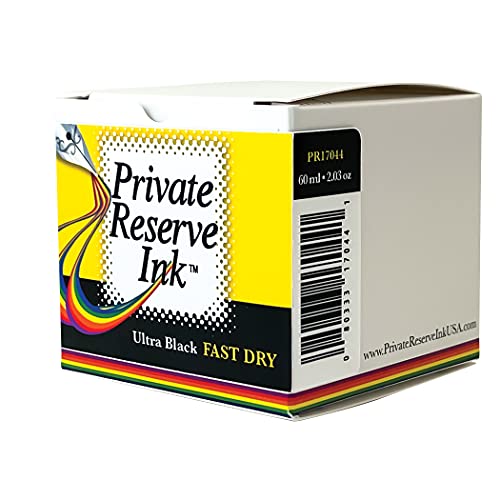 Private Reserve Ink حبر الاحتياطي الخاص® جاف سريع - زجاجة حبر سعة 60 مل لقلم الحبر (أسود فائق الجفاف) (PR17044) ، أسود - Image 2