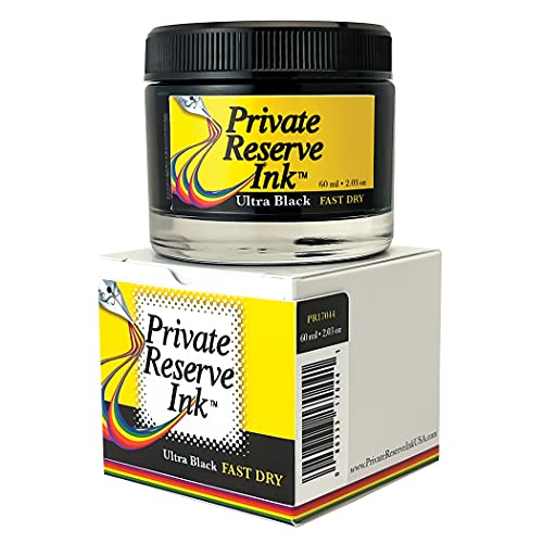 Private Reserve Ink حبر الاحتياطي الخاص® جاف سريع - زجاجة حبر سعة 60 مل لقلم الحبر (أسود فائق الجفاف) (PR17044) ، أسود - Image 3