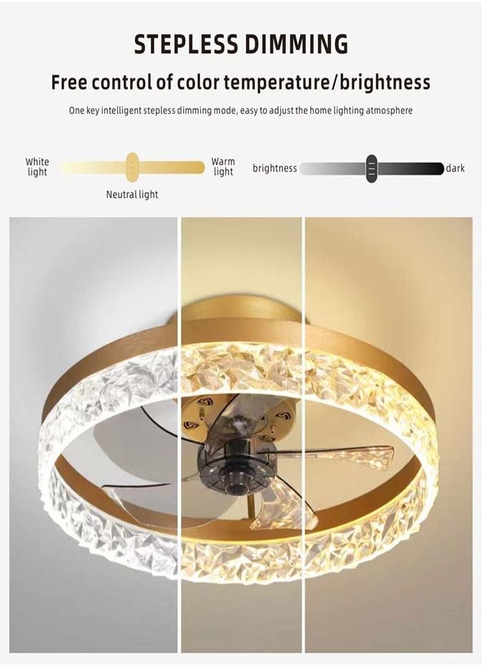 Smart Ceiling Fan Light With Remote And Mobile App Works With Alexa