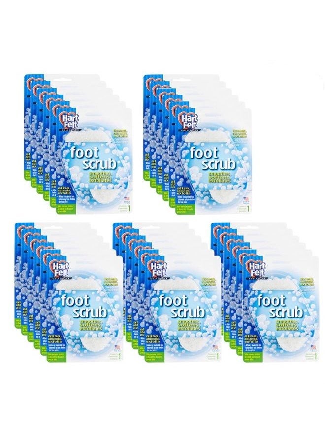 HartFelt - Foot Scrub, Foot Sponge Exfoliator Skin Care Sponges for Men and Women, Made in USA, Callus and Dead Skin Remover for Heel, Toes, and Entire Foot, Skin Care Tools for Feet, 30 Count, White - Image 1